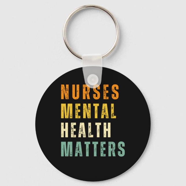 Nurses Mental Health S Sticker  Keychain (Front)