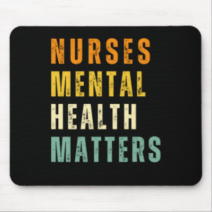 Nurses Mental Health S Sticker Mouse Pad