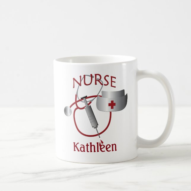 Nurses Name Nurse Custom Mug (Right)