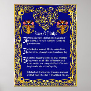 Nurse's Pledge Poster