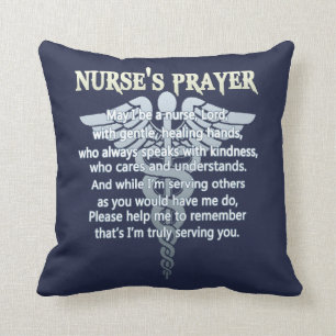 NURSE'S PRAYER THROW PILLOW