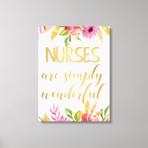Nurses quote Appreciation Thank you Graduation Canvas Print