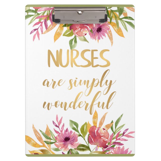 Nurses quote Appreciation Thank you Graduation Clipboard (Front)