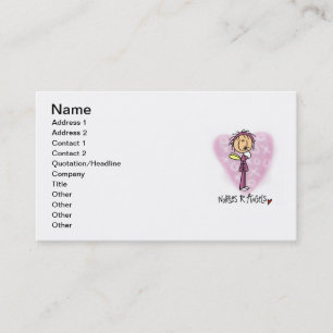 Nurses R Angels T-shirts and Gifts Business Card