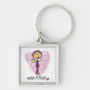 Nurses R Angels T-shirts and Gifts Keychain