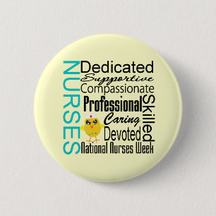 Nurses Recognition Collage - National Nurses Week 2 Inch Round Button