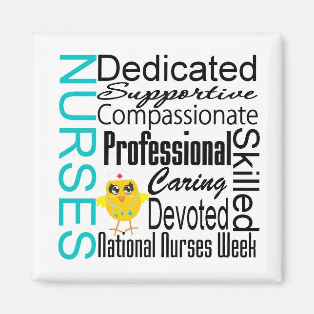 Nurses Recognition Collage - National Nurses Week Magnet (Front)