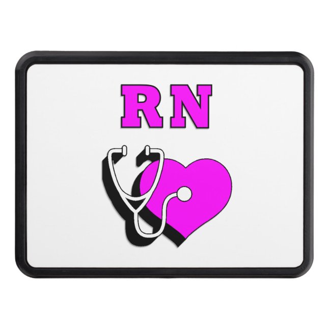 Nurses RN Care Trailer Hitch Cover (Front)