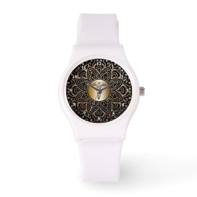 Nurses RN LPN Nursing Medical Caduceus Symbol Watch (Front)
