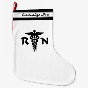 Nurses RN Nursing Large Christmas Stocking