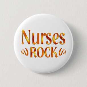 Nurses Rock 2 Inch Round Button