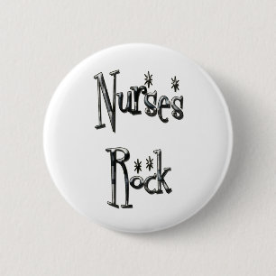 Nurses Rock 2 Inch Round Button