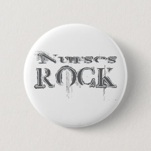 Nurses Rock 2 Inch Round Button