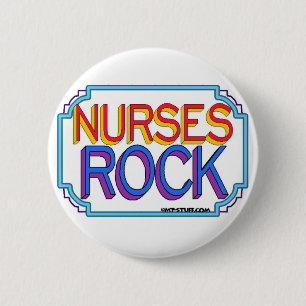 Nurses Rock 2 Inch Round Button