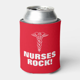 NURSES ROCK can cooler for nurses week nursing day