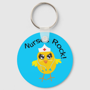 Nurses Rock Keychain