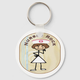 Nurses Rock Keychain