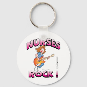 Nurses Rock ! Keychain