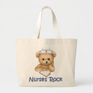 Nurses Rock Large Tote Bag