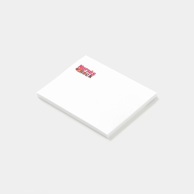 Nurses Rock Post-it Notes (Angled)