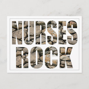 NURSES ROCK POSTCARD