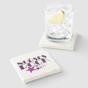 Nurses Rock Stone Coaster