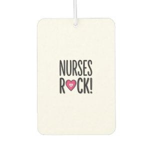 Nurses Rock Vintage Nurse Heart Vector Design_1 Air Freshener