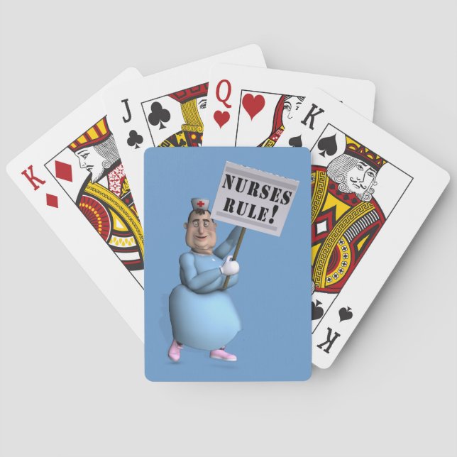 Nurses Rule! Playing Cards (Back)