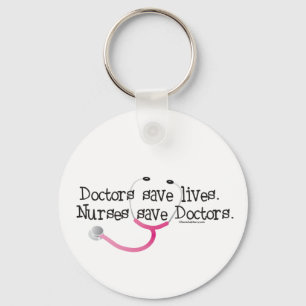Nurses save Doctors Keychain