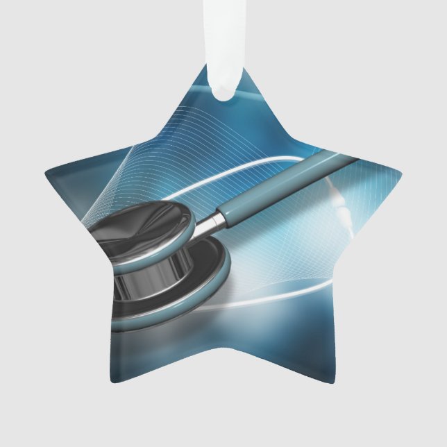 Nurses Stethoscopes Ornament (Front)