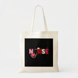 Nurses Valentines Day Hearts Stethoscope Gif For G Tote Bag