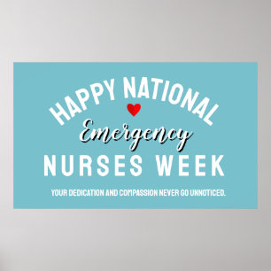Nurses Week Appreciation Banner – Honoring Poster