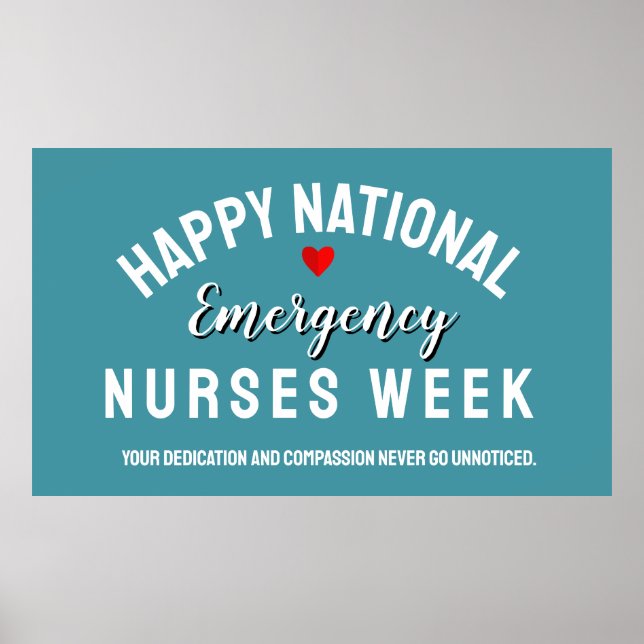 Nurses Week Appreciation Banner – Honouring  Poster (Front)