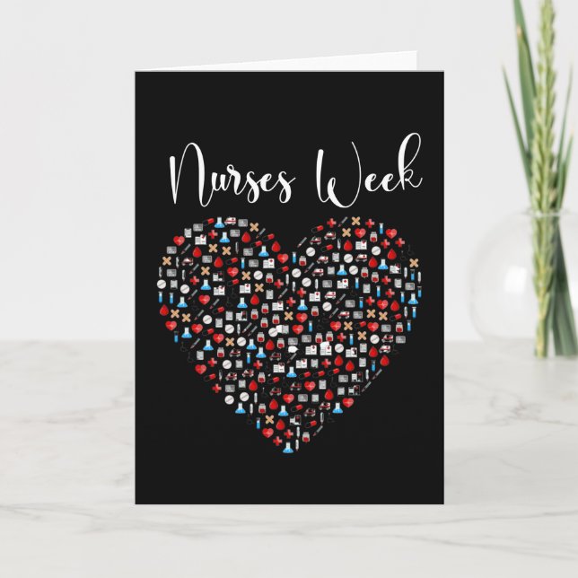 Nurses Week. Happy National Nurses Week Card (Front)