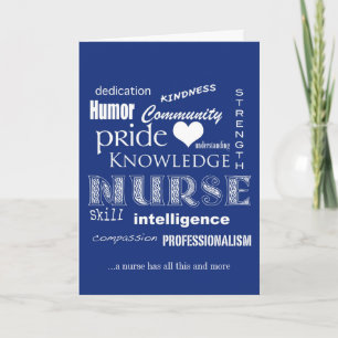 Nurses Week- Nurse Attributes-Blue Card