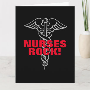 Nurses week Nursing school graduation greeting Card