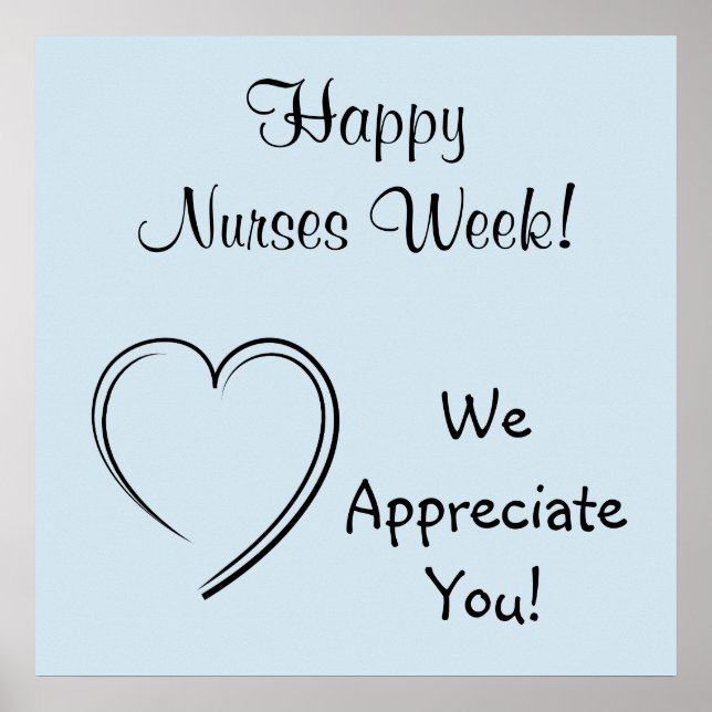 Nurses Week posters Art Prints Nursing  RN Nurse (Front)