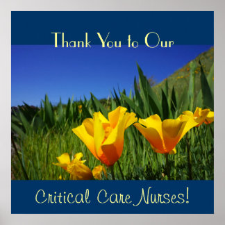 Nurse's Week posters Thank you Critical Care RN