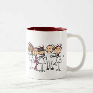 Nurses Week T-shirts and Gifts Two-Tone Coffee Mug