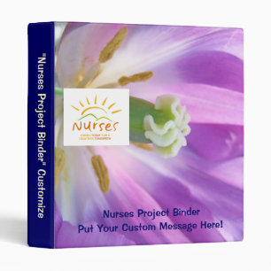 Nurses Work Project Binder Tulips Customize