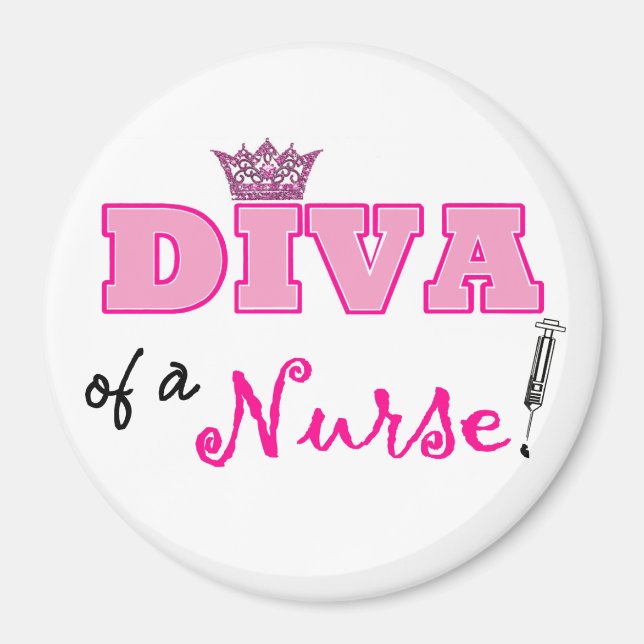NURSEtude/Diva d'une infirmière ! magnets (Devant)