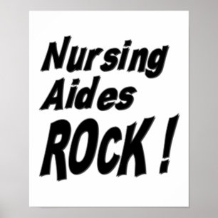 Nursing Aides Rock! Poster Print