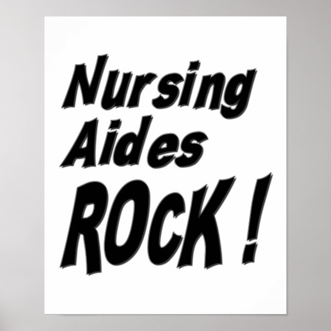 Nursing Aides Rock! Poster Print (Front)