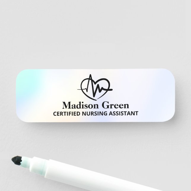 Nursing Assistant CNA Name Tag (In Situ)