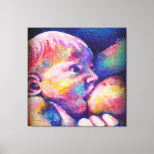 Nursing Baby  Canvas Print
