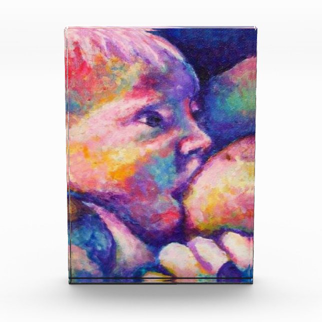 Nursing Baby  Photo Block (Front)