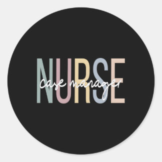 Nursing Case Aget Boho Nurse Case Ager Classic Round Sticker