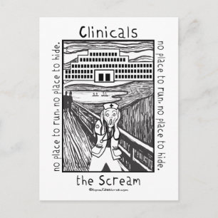 Nursing Clinicals - The Scream Postcard