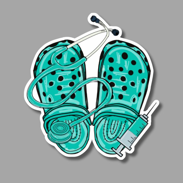 Nursing Clogs, Stethoscope & Syringe Waterproof (Creator Uploaded)