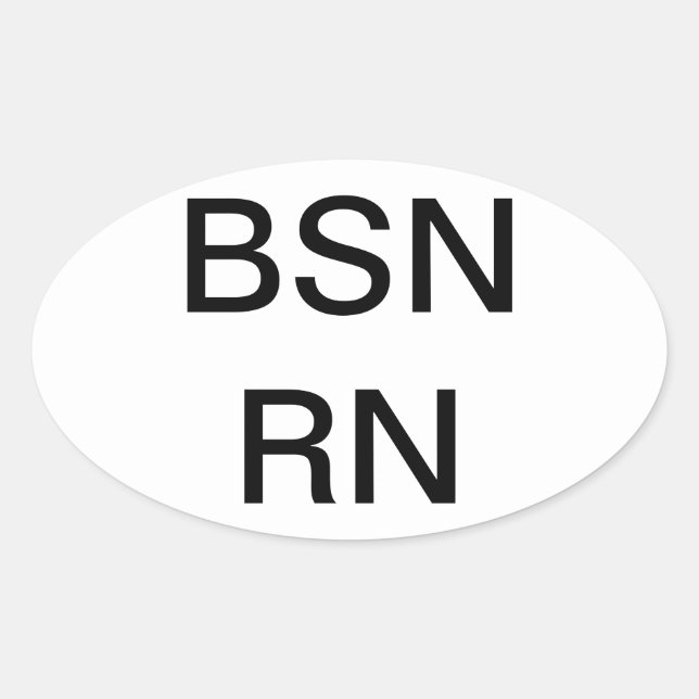 Nursing degree  BSN, Sticker (Front)